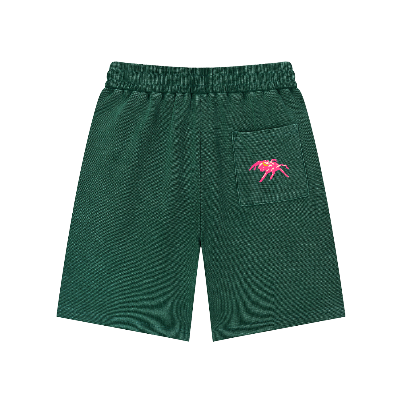 Mineral Wash Waffle Knit Shorts