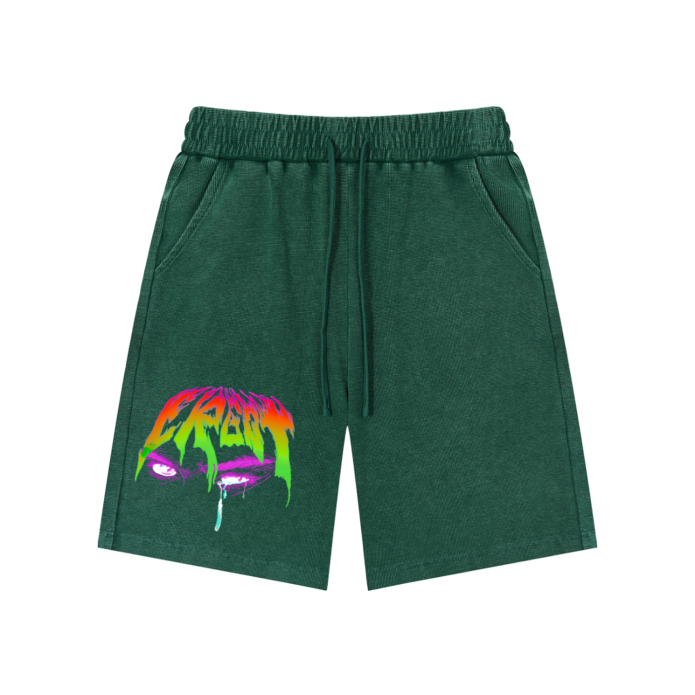 Mineral Wash Waffle Knit Shorts